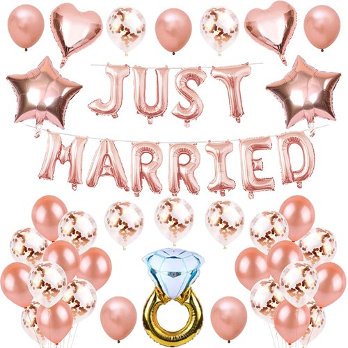 Just married guirlandes - just,
