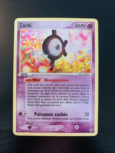 Carte pokémon zarbi 28 ex - pokémon,