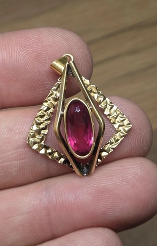 Ancien pendentif plaqué - pendentif,