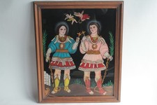 Painting icon fixed under glass the naïve Spanish (72929)