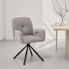 Chaise pivotante grise avec