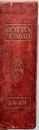 Rare bottin mondain 1925 - 🌟,