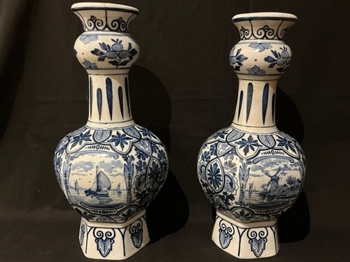 Old set poignée vases - old, dutch