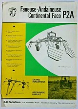 leaflet brochure Facofran Faneuse windshield agricultural equipment Machelen