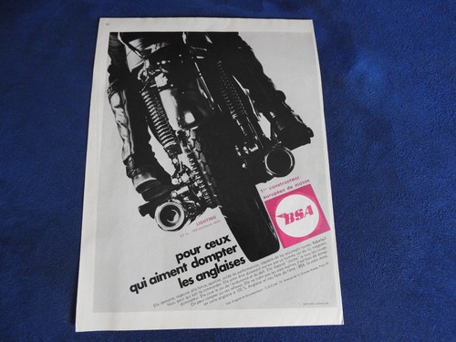 Publicité moto bsa - publicité,