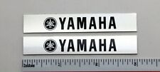 Yamaha Speaker Badge Logo Pair Silver Aluminum
