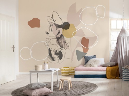 Papier peint disney minnie - papier,