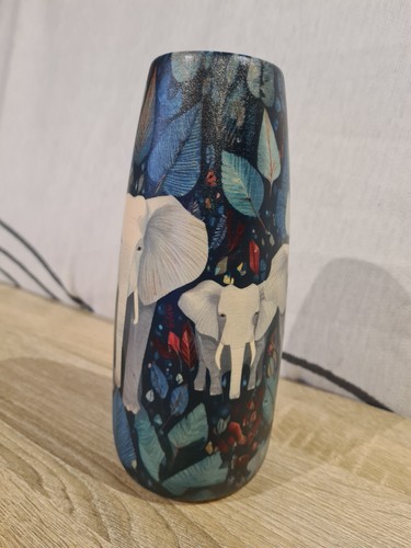 Vase décoratif éléphants