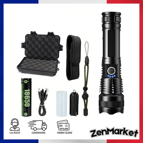 Lampe torche tactique led - torche,
