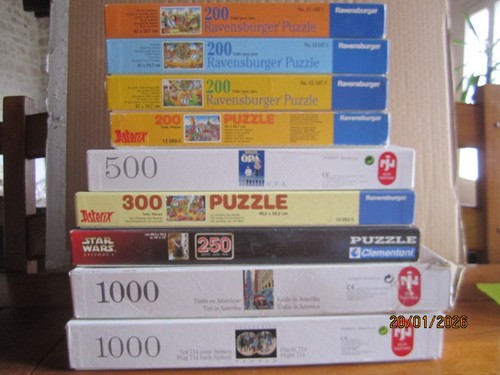 Lot puzzles tintin - lot, tintin,