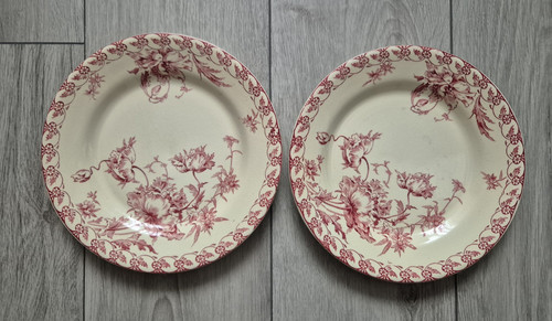 Assiettes plates porcelaine - plates,