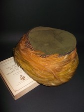 chapeau ancien signé création 1940 plumes anciennes