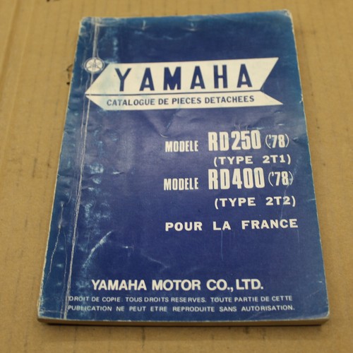 Parts list yamaha 250 400 - list, rd