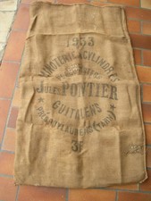 ancien sac à grain en toile