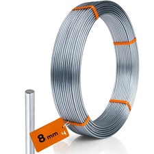 Aluminium wire Ø 8 mm ground wire aluminium round wire lightning protection flexible – sold by the metre
