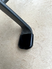 Lot 10 embouts enveloppants pour fer plat 20x3mm noir patin chaise pied embase