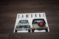 1988 Suzuki Samurai single sheet genuine accessories brochure