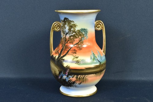 Ancien vase noritake paysage - ancien,