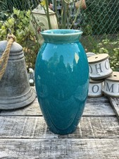Vase en céramique émaillée craquelée, Turquoise - Japonais ? à identifier ?
