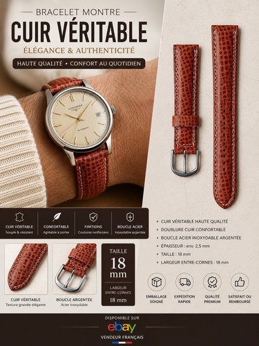 Bracelet montre cuir - en,
