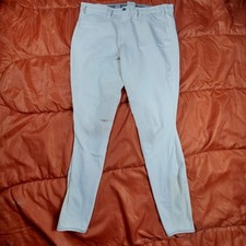 Pikeur Rodrigo White Schoeller Softshell Knee Grip Breeches Mens 54 / Size 38 US