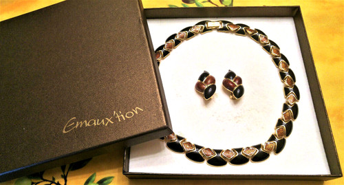 Parure collier boucles - parure,