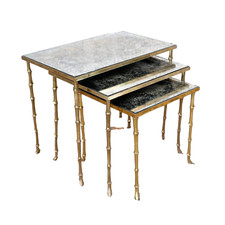 Série de 3 tables gigognes en