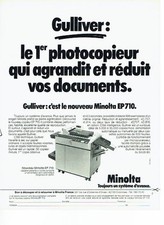 1980 Advertising 057 Minolta Advertising Copier Gulliver EP 710