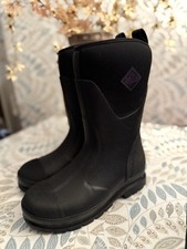 Muck Boots Women's Classic Chore Mid Waterproof Snow Boot, Black, Size US 7