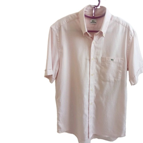 Lacoste chemise homme rose