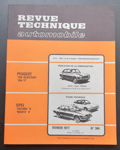 Revue technique opel - opel, b