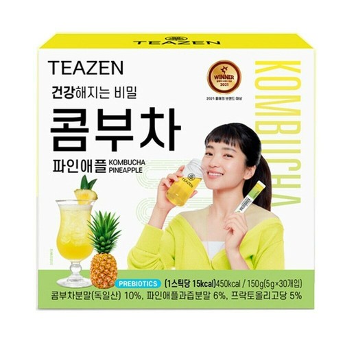 Teazen kombucha pineapple x - teazen,