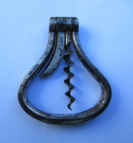 Ancien tire bouchon - bouchon, fer