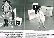 1967 ALIBERT ADVERTISING 065 ADVERTISING toilet cabinet & soles (2d)