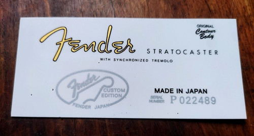 Fender stratocaster made - made, in
