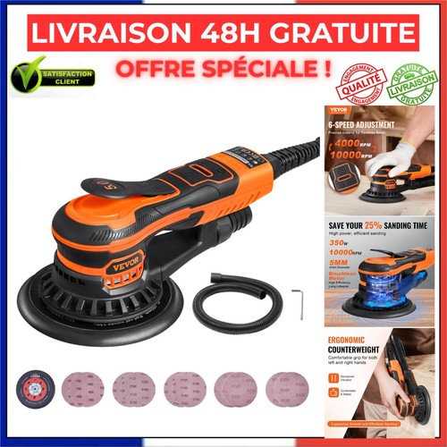 Ponceuse orbitale vevor 152 - orbitale, mm