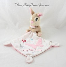 Miss Bunny Rabbit DISNEY Nicotoy Bambi Butterfly Pretty Miss Bunny Handkerchief Blanket