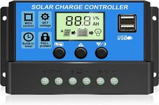 Mise à niveau 30A PWM Contrôleur de charge solaire  régulateur de Panneau Sol...