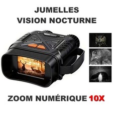 Jumelles Infrarouge Vision Nocturne Puissantes Chasse de Nuit Zoom Numérique 10X