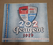 DEPLIANT PEUGEOT 202  1939