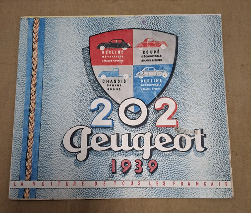 Depliant peugeot 202 - depliant,