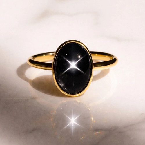 Bague ovale lindy star - bague,