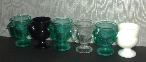 Coquetiers vintage verre - 6, en