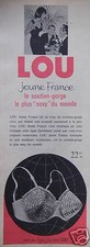 LOU ADVERTISING SEXY YOUNG FRANCE BRA - ADVERTISING 