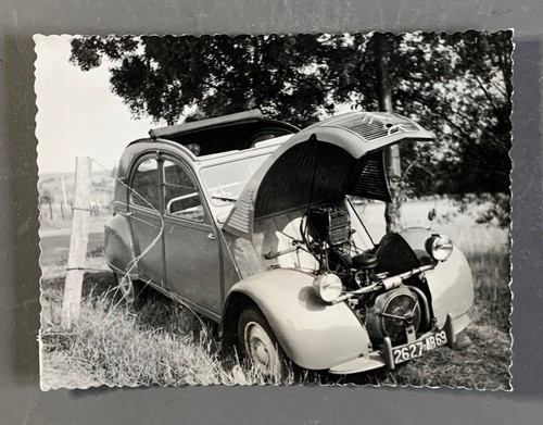 Photo ancienne citroen 2cv - ancienne,