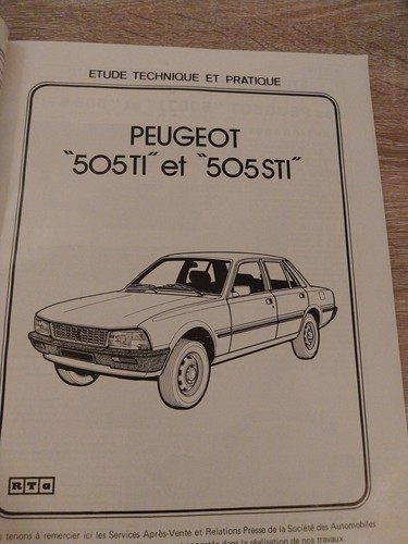 Revue technique peugeot 505 - technique,