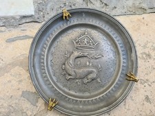 Assiette Ancienne En Etain