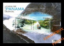 Bloc 2 timbres Belges CANAL de PANAMA Belgique 2014 monde zone 3 stamps lot neuf