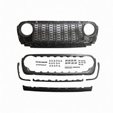 Black Front Grille For Jeep