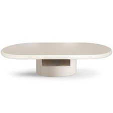 Table Basse Ovale Avec Tiroirs